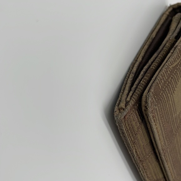 Chanel CC Flap Canvas Travel Line Long Wallet in Khaki/Brown - Picture 4 of 15